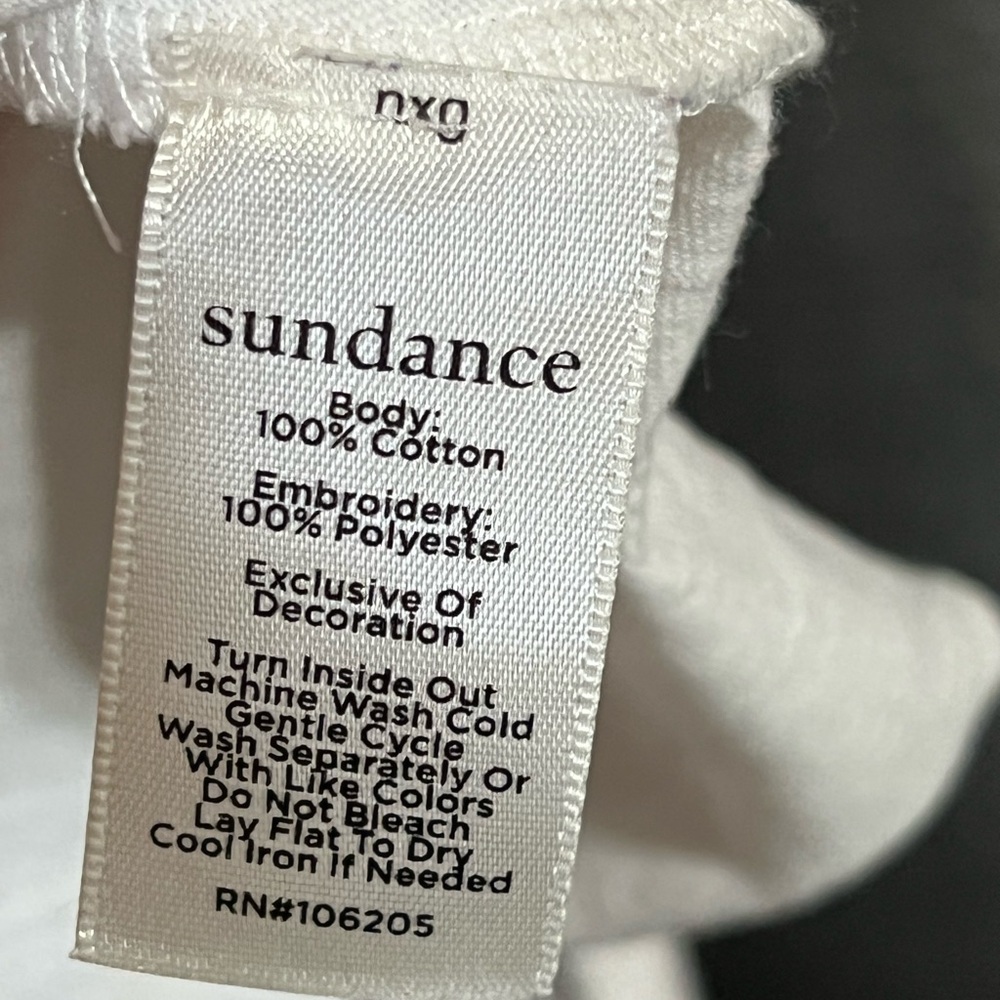NWOT | S | Sundance Rustic Country Boho Embroidered Blouse with Beading Details - Picture 6 of 6